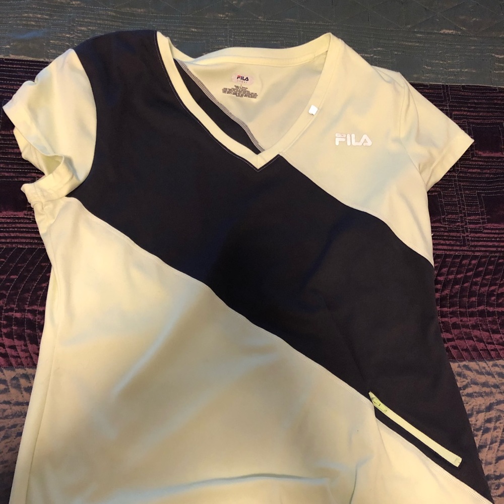 Fila exercise stretchy neon shirt